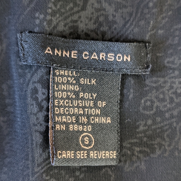 Anne Carson 100% sulk dressy tank top - Picture 2 of 4